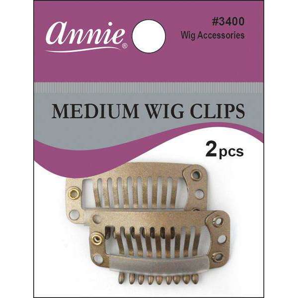 Annie International:Annie Wig Clips Medium 2Ct Golden Blond