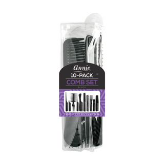 Annie Professional Comb Set 10Ct Black
