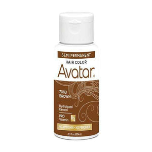 
                  
                    Load image into Gallery viewer, Avatar Junior Semi-Permanent Hair Color 2.1Oz Asst Colors Hair Color Avatar Brown  
                  
                