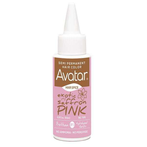 Avatar Spice Semi-Permanent Hair Color 2.8oz Asst Color Hair Color Avatar Exotic Saffron Pink  