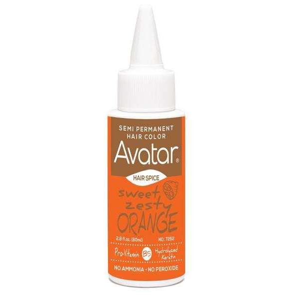 
                  
                    Load image into Gallery viewer, Avatar Spice Semi-Permanent Hair Color 2.8oz Asst Color Hair Color Avatar Sweet Zesty Orange  
                  
                