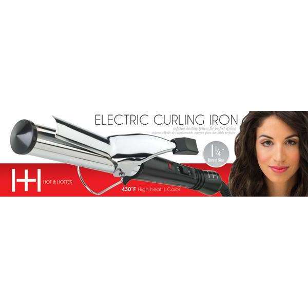 Hot & Hotter Electric Curling Iron 1 1/4 inch Curling Iron Hot & Hotter