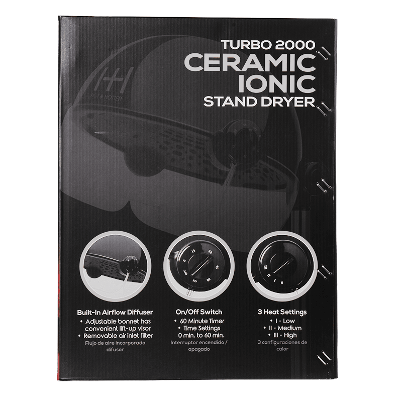 Hot & Hotter Turbo Professional Salon Standing Hood Hair Dryer Salon Dryer Hot & Hotter