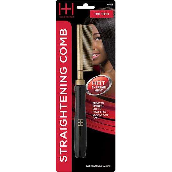 Hot & Hotter Thermal Straighten Comb Fine Teeth Straightening Comb Hot & Hotter