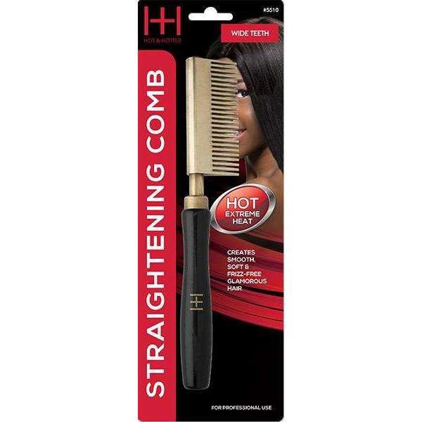 Hot & Hotter Thermal Straighten Comb Wide Teeth Straightening Comb Hot & Hotter   