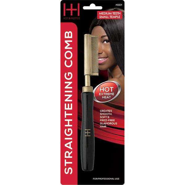 Hot & Hotter Thermal Straightening Tool Medium Teeth Straightening Comb Hot & Hotter