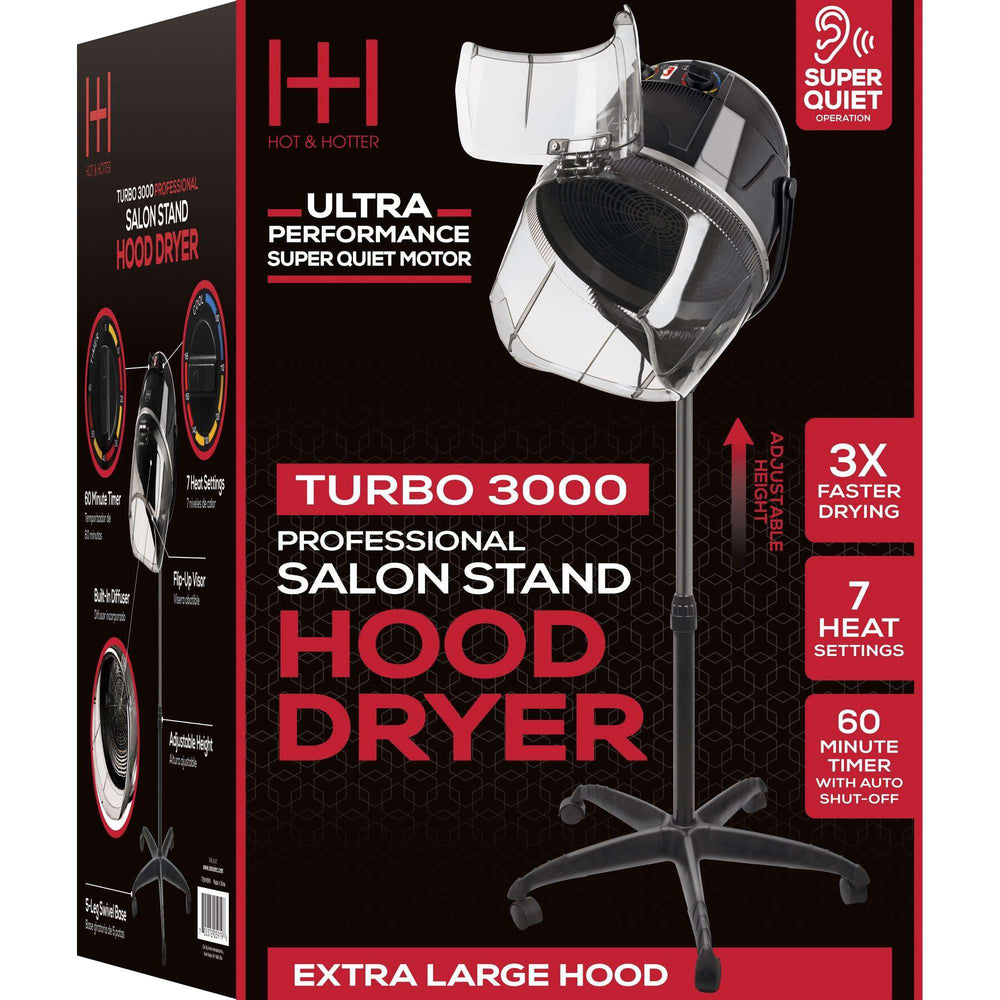 
                  
                    Load image into Gallery viewer, Hot &amp;amp; Hotter Turbo 3000 Professional Salon Hood Dryer Salon Dryer Hot &amp;amp; Hotter   
                  
                