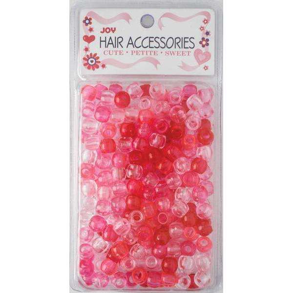 Annie International:Joy Large Hair Beads 240Ct Pink & Clear