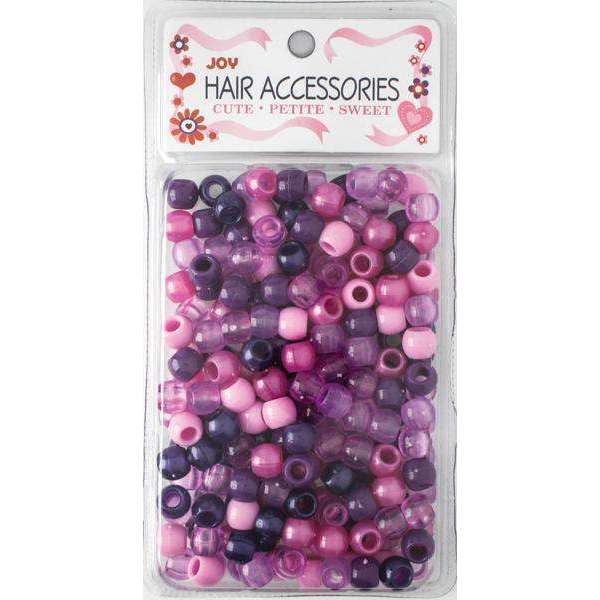 Joy Large Hair Beads 240Ct Pink Metallic & Glitter