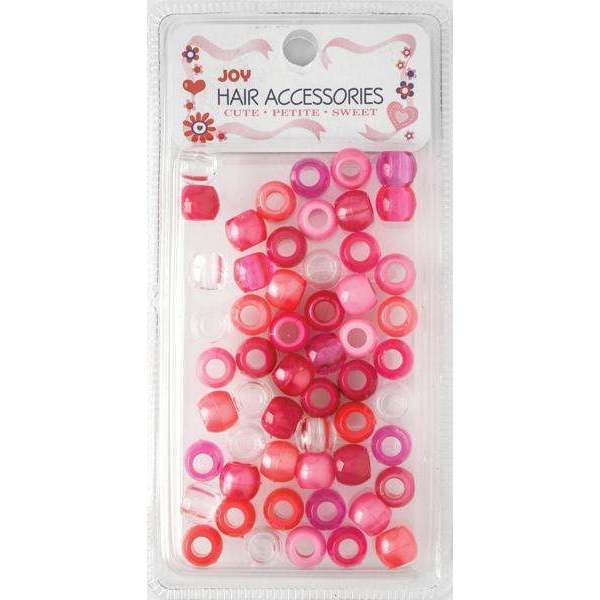 Annie International:Joy Large Hair Beads 60Ct Pink & Purple Asst
