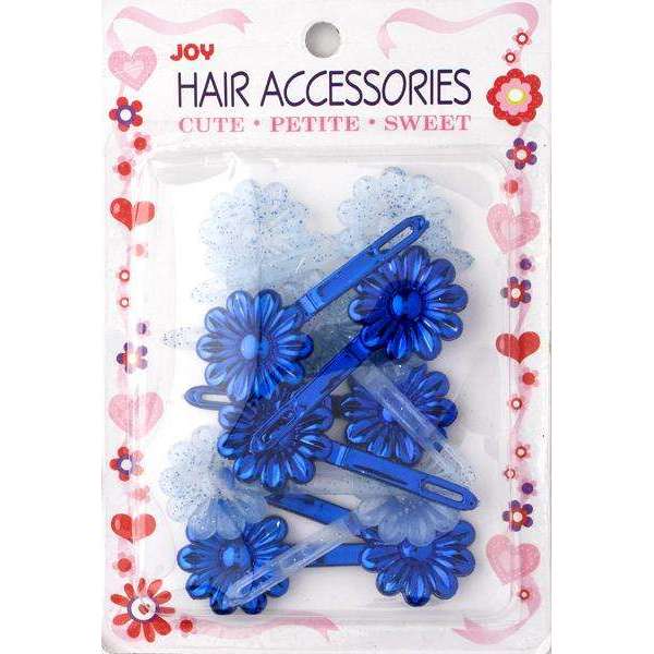 Joy Daisy Barrette 12ct Asst Blue Joy