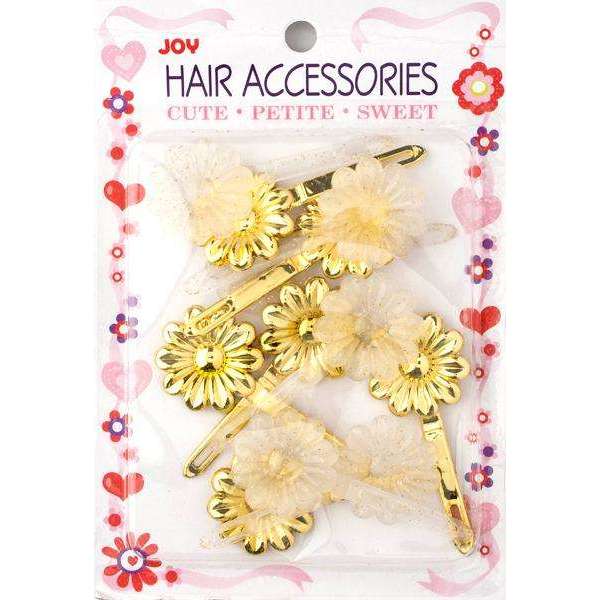 Joy Daisy Barrette 12ct Asst Gold Joy