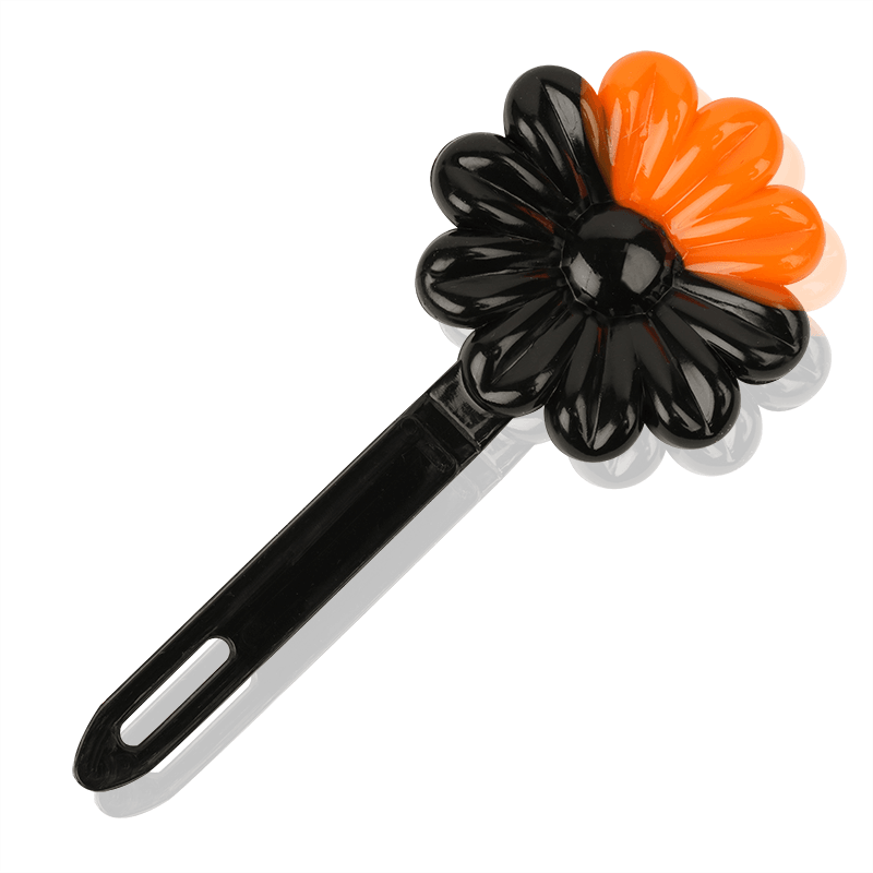 Joy Daisy Barrettes 12ct Black & Orange Joy