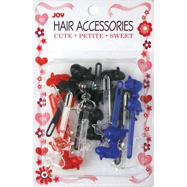 Joy Hair Barrettes 16ct Assorted Ribbon Joy