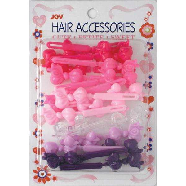 Joy Hair Barrettes 20ct Assorted Ribbon II Joy