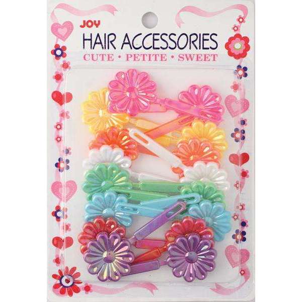 Joy Hair Barrettes Pearl Rainbow Colors Daisy Joy