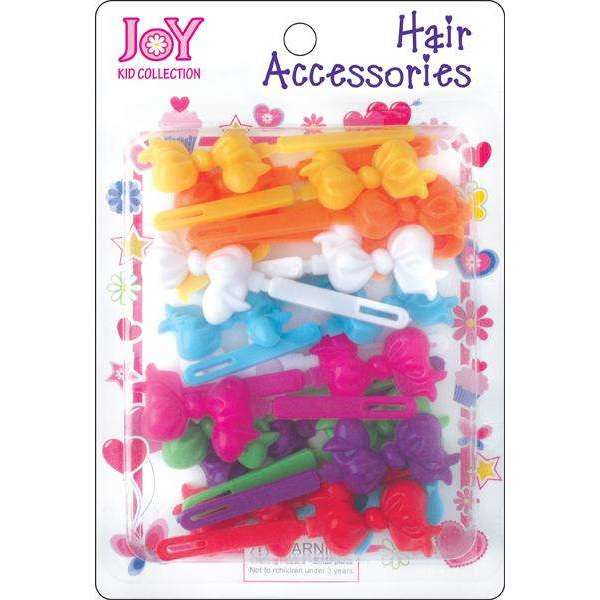 Joy Hair Barrettes Rainbow Colors Ribbon Joy
