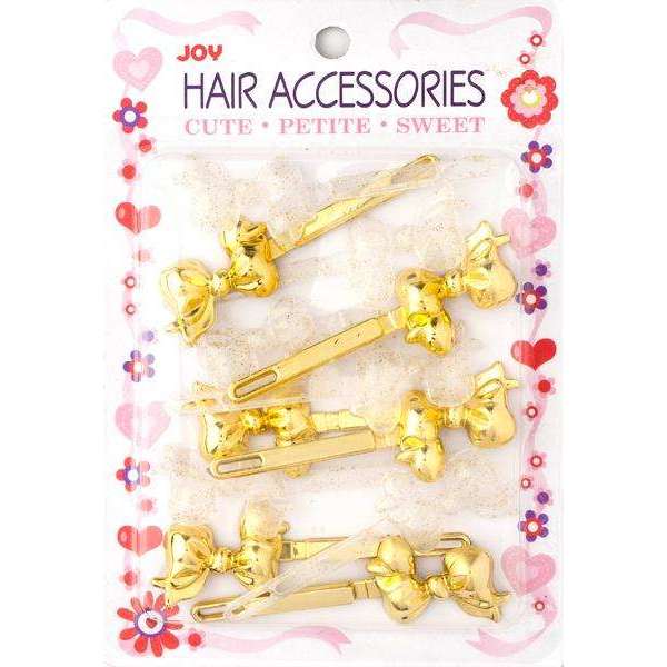 Joy Ribbon Barrette II 12ct Assorted Gold Joy