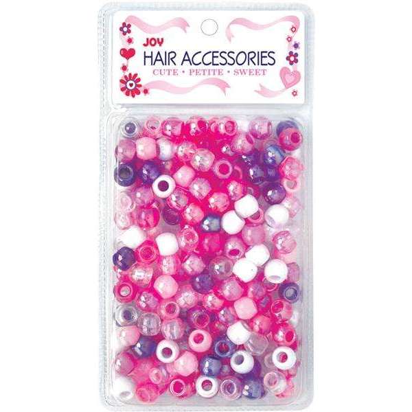 Annie International:Joy Large Hair Beads 240Ct Asst Purple & Pink