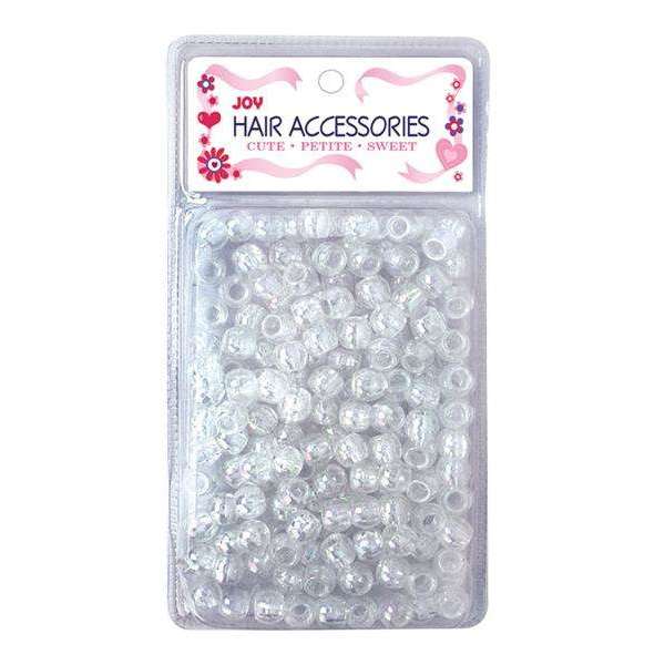 Joy Round Plastic Beads Large Size 240 ct Clear