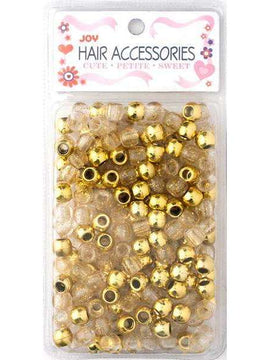 Joy Large Hair Beads 240ct Gold Metallic & Glitter