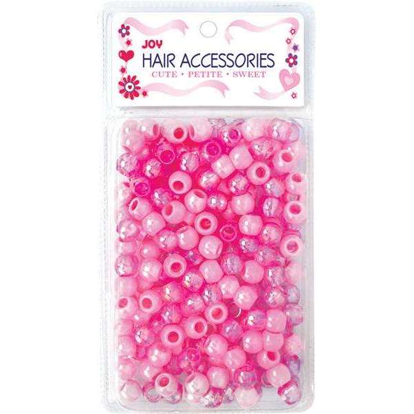 Annie International:Joy Large Hair Beads 240Ct Pink Metallic Asst