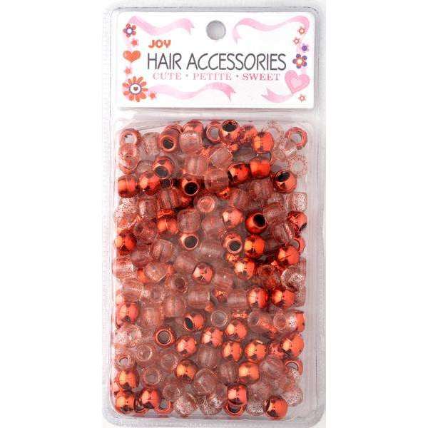 Annie International:Joy Large Hair Beads 240ct Red Metallic & Glitter