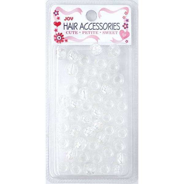 Annie International:Joy Large Hair Beads 50Ct Clear