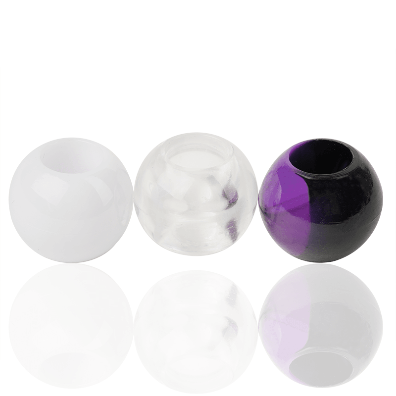 Joy Round Plastic Beads XL Dark Purple Two Tone Mix Beads Joy