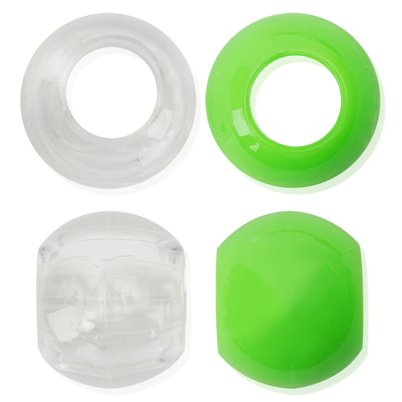 Joy Round Plastic Beads XX-Large Lime Green Beads Joy