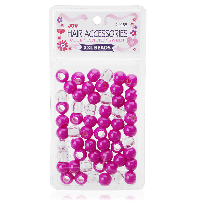Joy Round Plastic Beads XX-Large Orchid Beads Joy