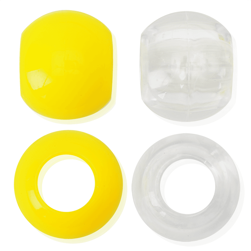 Joy Round Plastic Beads XX-Large Yellow Beads Joy