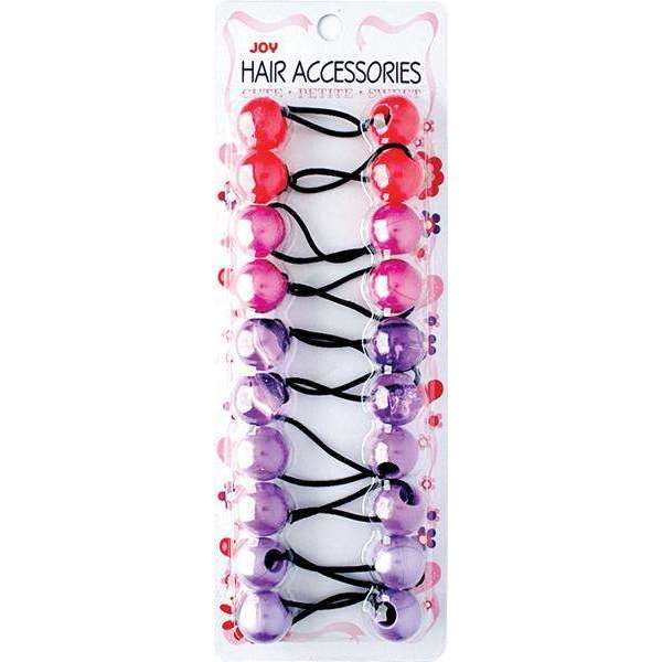 Joy Twin Beads Ponytailer 10ct Asst Ponytailers Joy