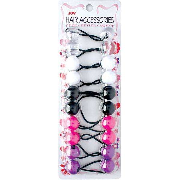 Joy Twin Beads Ponytailer 10ct Asst Ponytailers Joy