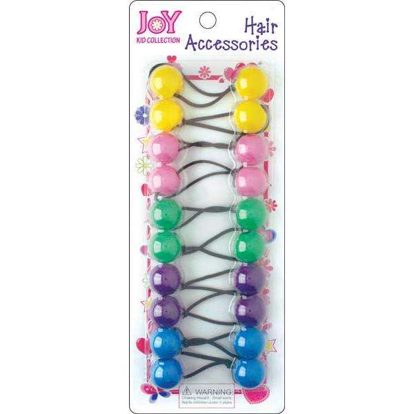 Joy Twin Beads Ponytailers 10Ct Asst Spring Color Ponytailers Joy