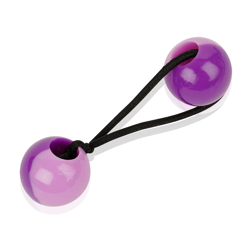 Joy Twin Beads Ponytailers Purple 20mm 8ct Ponytailers Joy