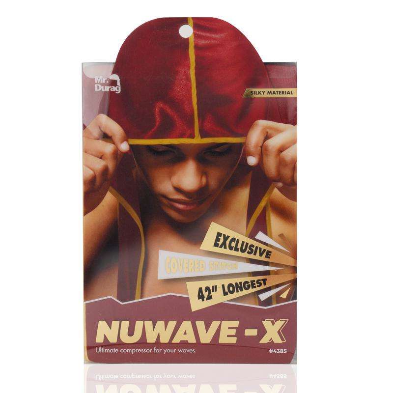 Mr. Durag NuWave-X Color Durags Mr. Durag Burgundy with Gold Stitches  