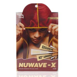 
                  
                    Load image into Gallery viewer, Mr. Durag NuWave-X Color Durags Mr. Durag Burgundy with Gold Stitches  
                  
                