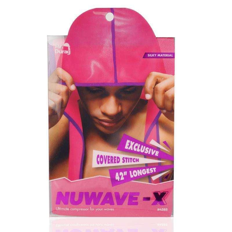 
                  
                    Load image into Gallery viewer, Mr. Durag NuWave-X Color Durags Mr. Durag Pink with Purple Stitches  
                  
                
