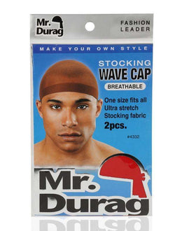 Mr. Durag Stocking Wave Cap 2Pc Asst Color