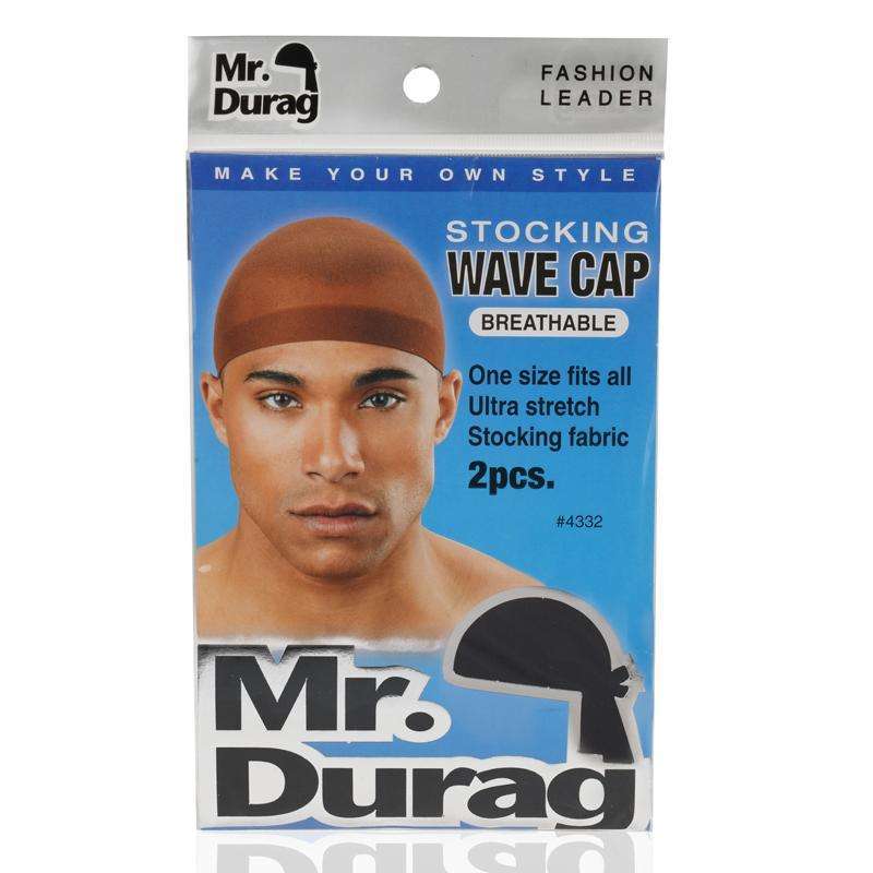 
                  
                    Load image into Gallery viewer, Mr. Durag Stocking Wave Cap 2Pc Asst Color Durags Mr. Durag Navy  
                  
                