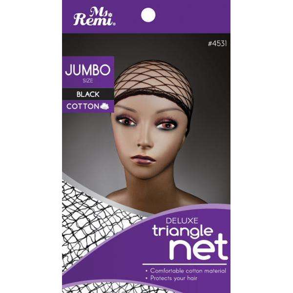 Annie International:Ms. Remi Cotton Deluxe Triangle Net Jumbo Black