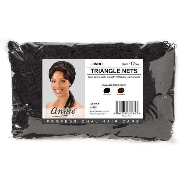 Annie International:Ms. Remi Jumbo Triangle Net Bulk Jumbo 12ct Black
