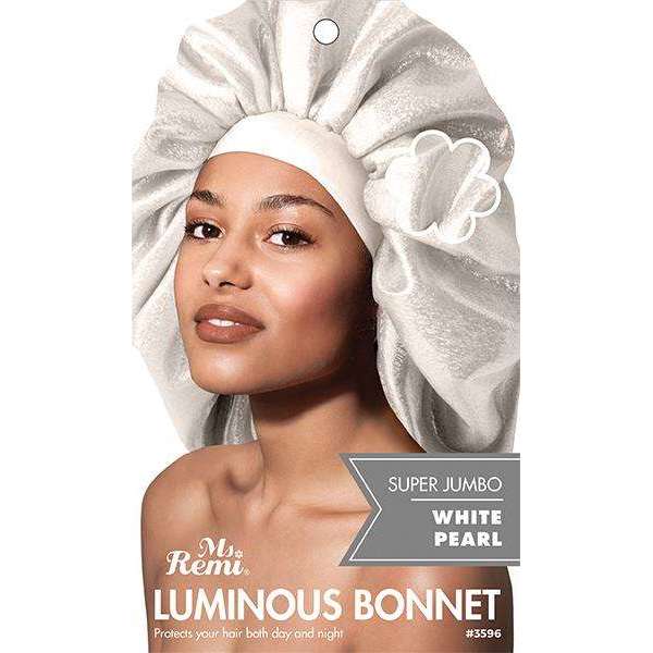 Annie International:Ms. Remi Luminous Bonnet X-Jumbo White