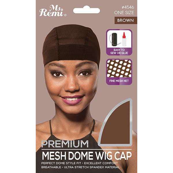 Annie International:Ms. Remi Mesh Dome Wig Cap Brown
