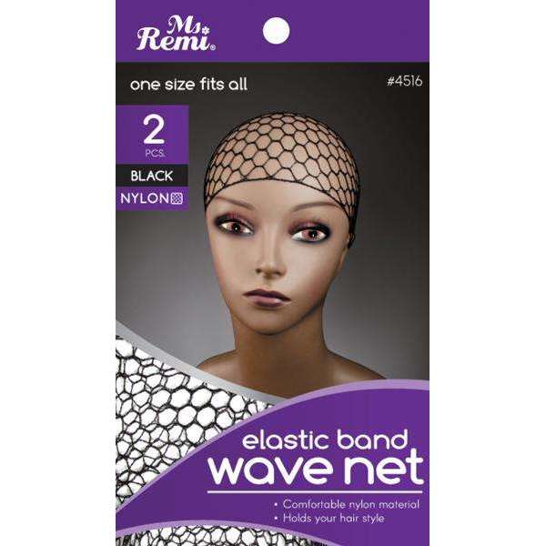 Annie International:Ms. Remi Nylon Wave Net 2Pc Black