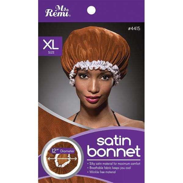 Annie International:Ms. Remi Satin Bonnet Xl Asst Color:Brown