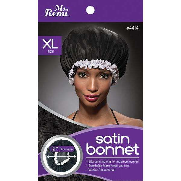 Annie International:Ms. Remi Satin Bonnet Xl Black