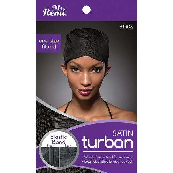 Annie International:Ms. Remi Satin Turban Asst Color:Black