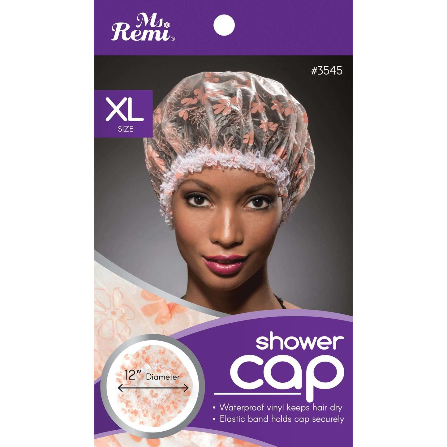 Annie International:Ms. Remi Shower Cap XL Pink Floral